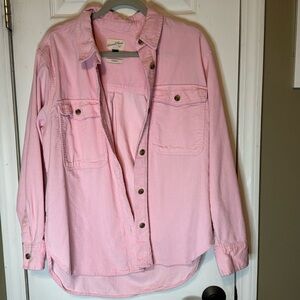 Universal Thread Pink Button-Front Corduroy Shirt